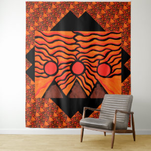 Pyramiden anderer Welten 2 Wandteppich