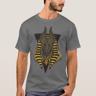 Pyramiden des ägyptischen Gottes Anubis T-Shirt