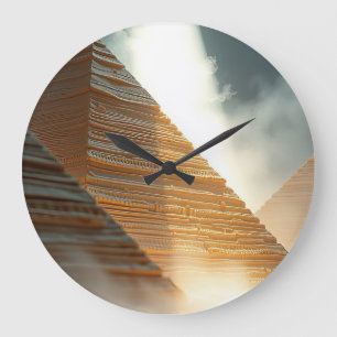 Pyramiden große wanduhr