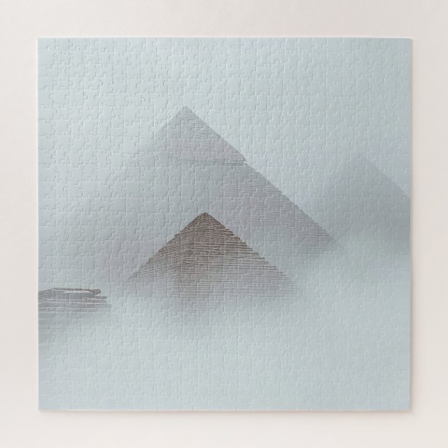 Pyramiden im Nebel Puzzle (Vertikal)