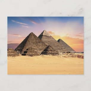 Pyramiden in Ägypten - Foto Postkarte
