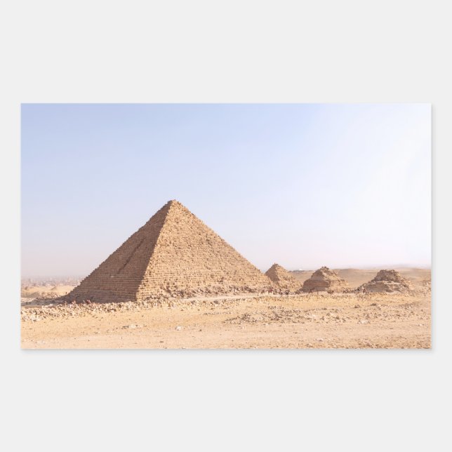 Pyramiden in Ägypten Rechteckiger Aufkleber (Vorderseite)