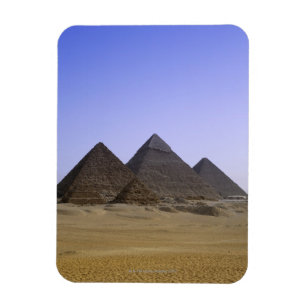 Pyramiden in der Wüste Kairo, Ägypten Magnet