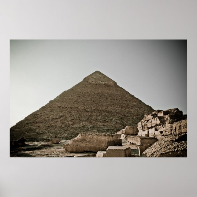 Pyramiden in Gizeh in Kairo, Ägypten Poster (Vorne)