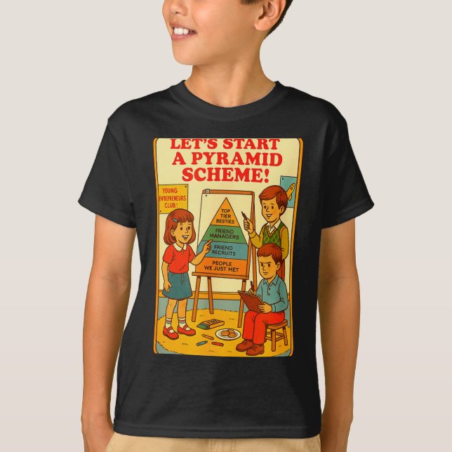 Pyramiden-System Lustiger Blackcraft Kult Dunkler  T-Shirt (Vorderseite)
