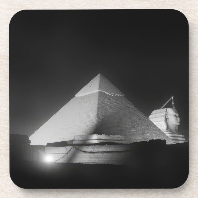 Pyramiden und Sphinx Getränkeuntersetzer (Vorderseite)