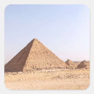 Pyramiden von Ägypten Kaffeetasse Quadratischer Aufkleber