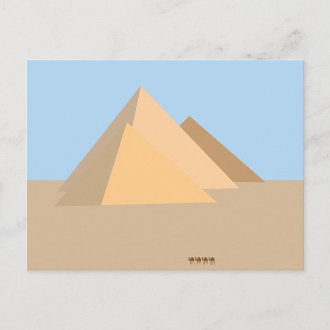 Pyramiden von Ägypten Postkarte (Vorderseite)