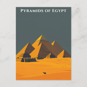 Pyramiden von Ägypten Reise Antike Wunder Postkarte