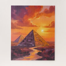 Pyramiden von Ägypten Sonnenuntergang Reise