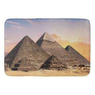 Pyramiden Von Giza Reise Ägypten Foto Badematte