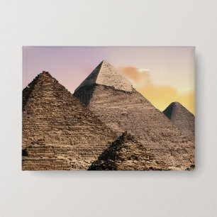 Pyramiden Von Giza Reise Ägypten Foto Button