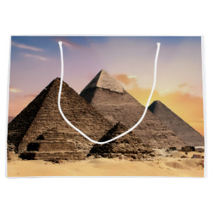 Pyramiden Von Giza Reise Ägypten Foto Große Geschenktüte
