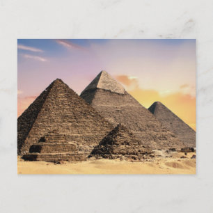Pyramiden Von Giza Reise Ägypten Foto Postkarte
