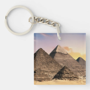 Pyramiden Von Giza Reise Ägypten Foto Schlüsselanhänger