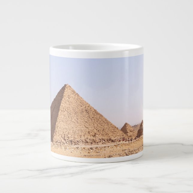 Pyramiden von Gizeh Jumbo-Tasse (Vorderseite)