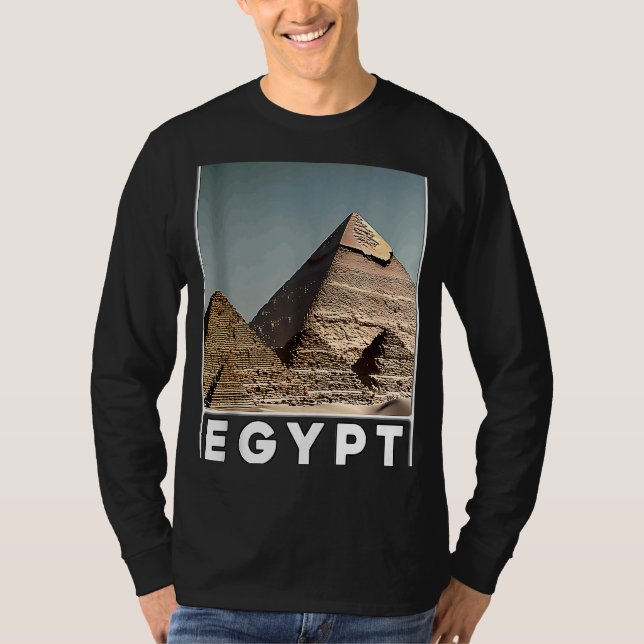 Pyramiden von Gizeh Kairo Ägypten T-Shirt (Vorderseite)