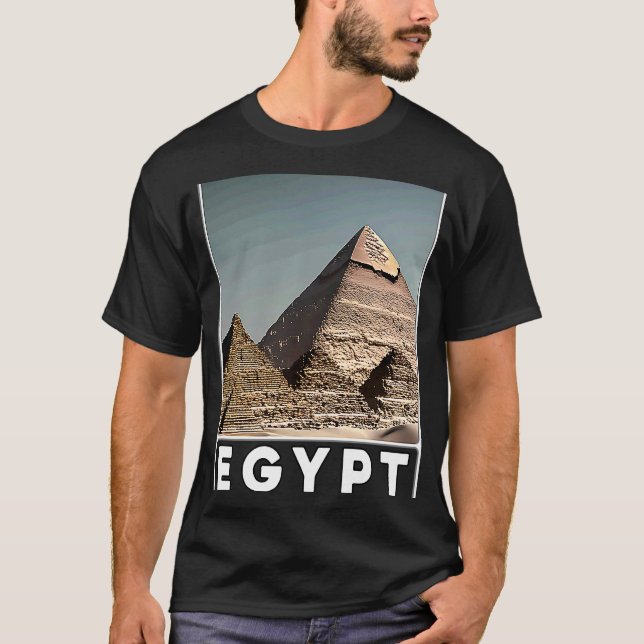 Pyramiden von Gizeh Kairo Ägypten T-Shirt (Vorderseite)