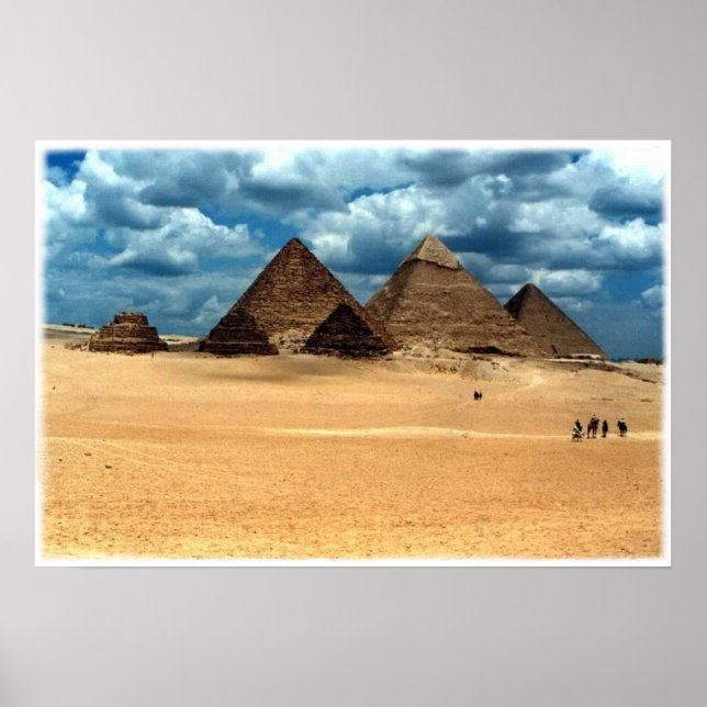 Pyramiden von Gizeh Poster (Vorne)
