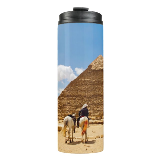 Pyramiden von Gizeh Thermosbecher (Vorderseite)