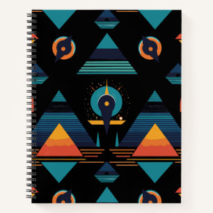 Pyramidenheft Notizbuch