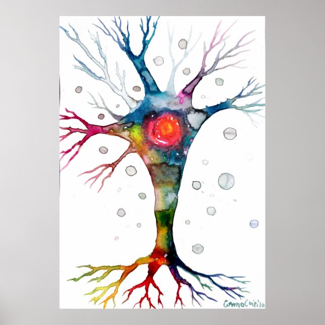 Pyramidenneuron im Neocortex Poster (Vorne)