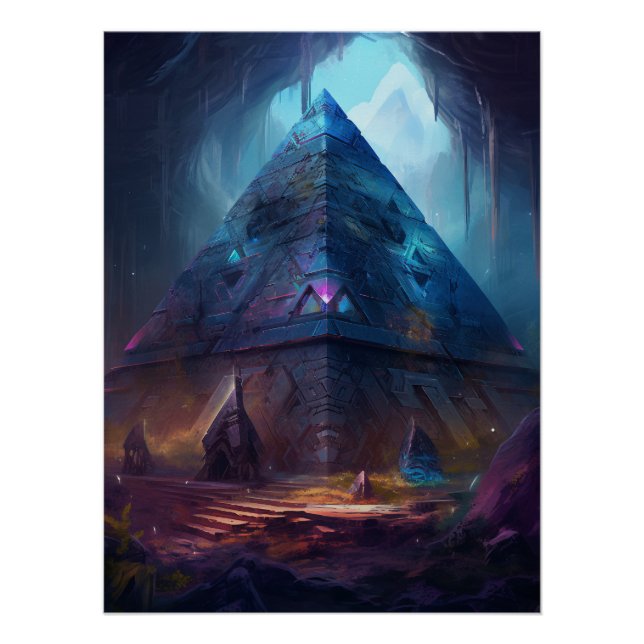 Pyramidenstruktur Poster (Vorderseite)