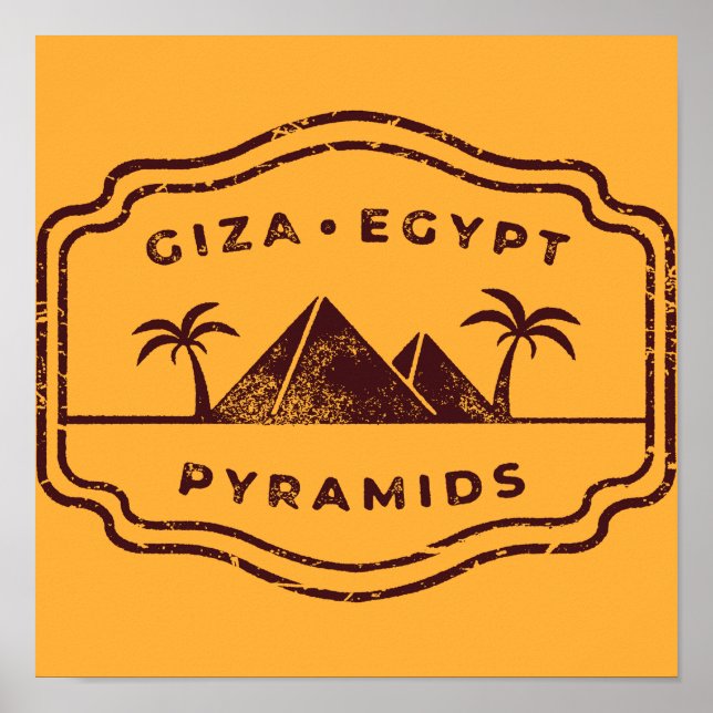 Pyramids Gizeh Ägypten Poster (Vorne)