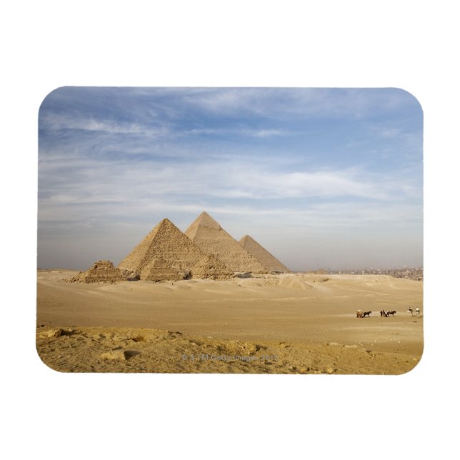 Pyramids Kairo, Ägypten Magnet (Horizontal)