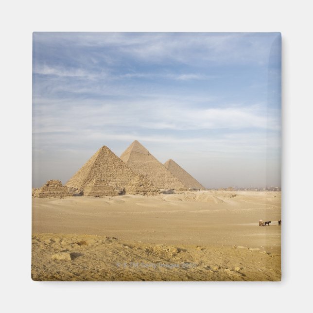 Pyramids Kairo, Ägypten Magnet (Vorne)