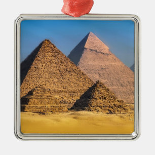 Pyramids Metal Ornament