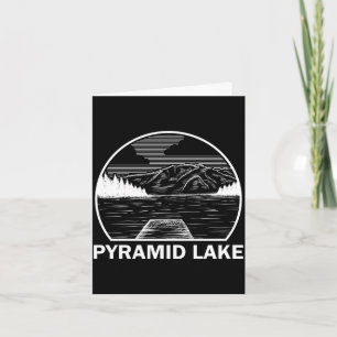 Pyramidsee Nevada lustiges Angeln Camping Sommer Karte