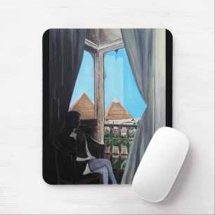 Pyramisa Hotel Gemälde von Alfred Fox Mousepad