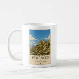 Pyrenäen Frankreich – Rockys Illustriertes Poster Kaffeetasse