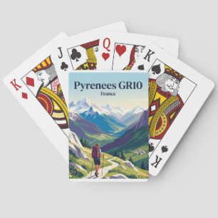 Pyrenäen GR10 Frankreich Spielkarten