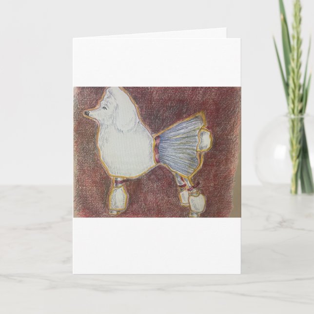 Pyrenäen Hundegrußkarte Karte (Vorderseite)