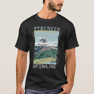 Pyrenäen Nationalpark Frankreich Vintage Distresse T-Shirt
