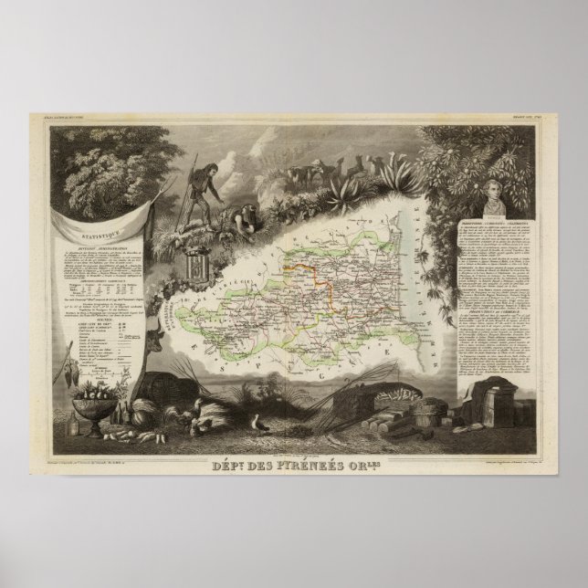 Pyrenäen Poster (Vorne)