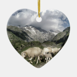 Pyrenäenlandschaft Keramikornament