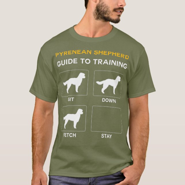Pyrenäischer Schäferführer zum Training des Hundes T-Shirt (Vorderseite)