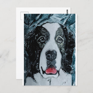 Pyrenean Mastiff Painting by Alfred Fox Postkarte