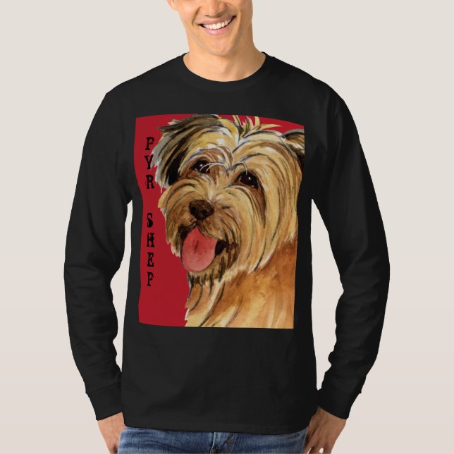 Pyrenean Shepherd Color Block T - Shirt (Vorderseite)