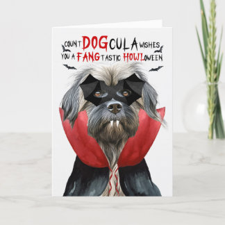 Pyrenean Shepherd Funny Count DOGcula Halloween Feiertagskarte