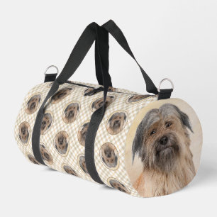 Pyrenean Shepherd Malerei Long-Haird Fawn Dog Art Duffle Bag