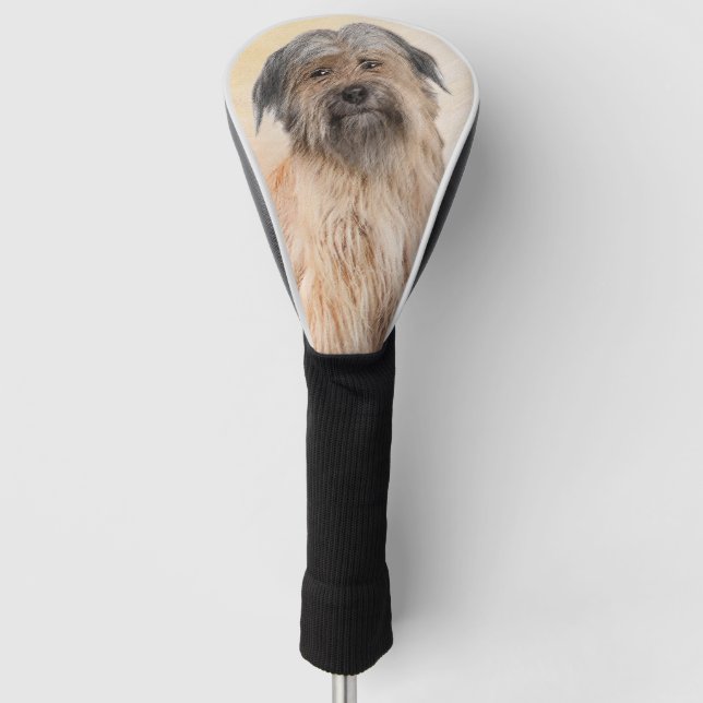 Pyrenean Shepherd Malerei - Niedliche Original Dog Golf Headcover (Vorderseite)