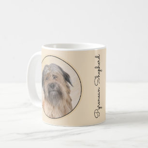 Pyrenean Shepherd Malerei - Niedliche Original Dog Kaffeetasse