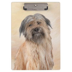 Pyrenean Shepherd Malerei - Niedliche Original Dog Klemmbrett