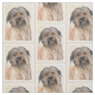 Pyrenean Shepherd Malerei - Niedliche Original Dog Stoff