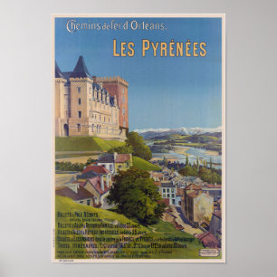 Pyrénées France Vintage Poster 1899