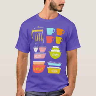 Pyrex Pretties Vintag Glass Kitchenware T-Shirt